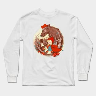 Little Red Riding Hood by Cindy Rose Studio Long Sleeve T-Shirt